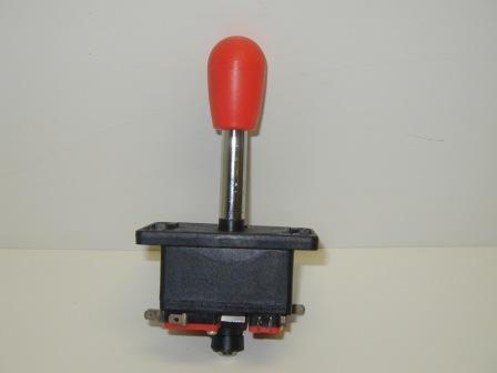 4 Or 8 Way Chrome Handle Joystick (Red Grip) : Rugged Nylon & Steel Construction, Spring Return To Center, Good For Metal Or Wood Control Panels, Change From 4 Way To 8 Way By Flipping Over Actuator  $ 8.99